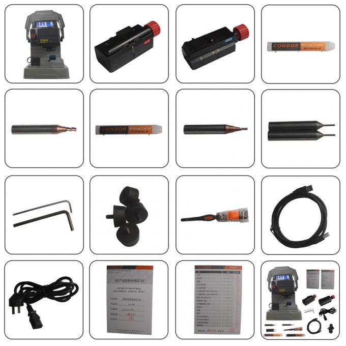Máquina de corte da chave do carro da série do mestre do CONDOR XC-007 de Ikeycutter