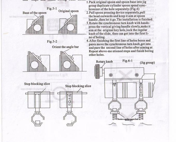 instrução de máquina duplicada corte 3 da chave 368A