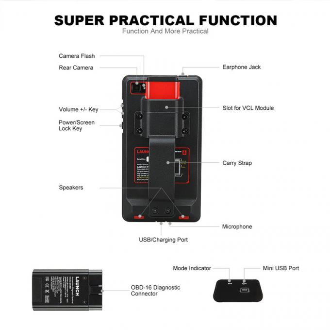 X431 pro mini LANÇAMENTO X431 pro mini ferramenta diagnóstica completa de Bluetooth/Wifi ECU auto com 2 PR livre do lançamento X-431 da atualização do ano