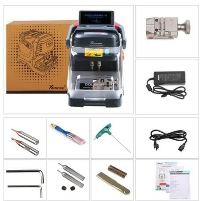 Xhorse Dolphin XP005L XP-005L Key Cutting Machine Plus VVDI Key Tool Max Pro Remote Programmer with MINI OBD Tool Function
