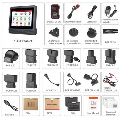 Launch X-431 PRO3(V+ 5.0) Full System Bi-Directional Diagnostic Tool 10.1inch Tablet Topology Mapping 37+ Service,CAN FD