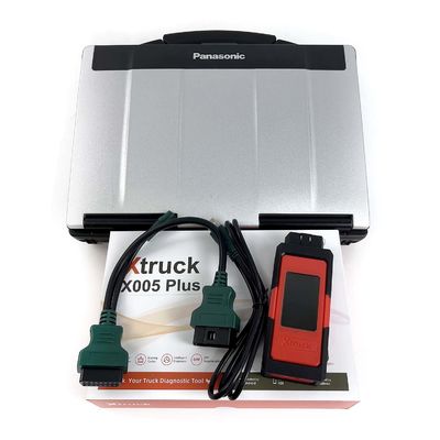Xtruck X005 Truck Diagnostic Tool with CF53 Laptap Faster ECU Flash Advanced DPF Maintenance Bluetooth OBD2 for FAWDE/Shacma