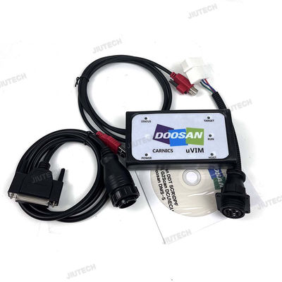 For Doosan uvim + Getac V110 laptop Excavator Forklift Engine Fault Detector DDT SCR DPF DCU ECU Scanner Fault Diagnostic Tool