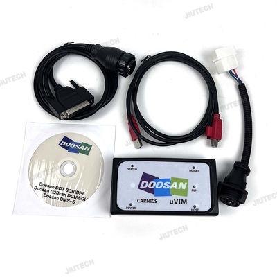For Doosan uvim + Getac V110 laptop Excavator Forklift Engine Fault Detector DDT SCR DPF DCU ECU Scanner Fault Diagnostic Tool