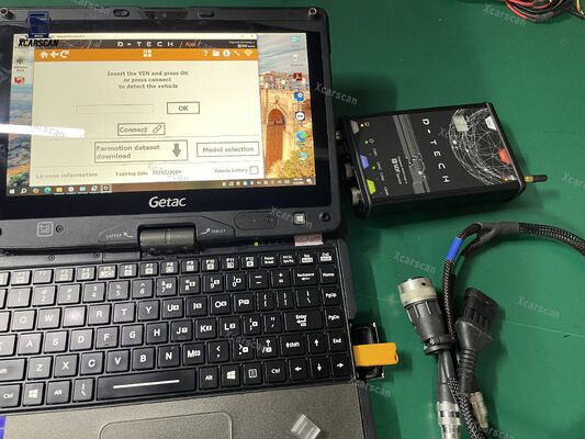 CF53 laptop For Deutz Fahr Tractor Combine Truck Diagnostic Tool SDF D-TechAPP SerDia 4.0 Eol Program key dongle Fahr D-Tech APP