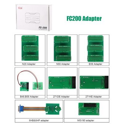 V1.3.3.2 CG FC200 ECU Programmer Full Version with New Adapters Set 6HP & 8HP / MSV90 / N55 / N20 / B48/ B58