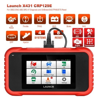 Launch X431 CRP129E Multi-System Diagnostic Scanner OBD2/ENG/ABS/SRS/AT Service Resets Oil, Brake, SAS, TPMS, ETS