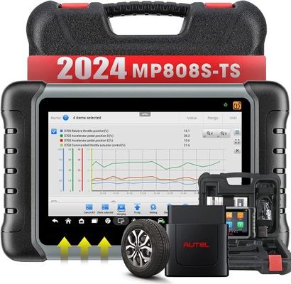 2025 Autel MaxiPRO MP808S-TS TPMS Bidirectional Tool with TPMS Relearn Rest Programming/ OE ECU Coding/ Active Test/ 31 Service/ Full System Diagnose