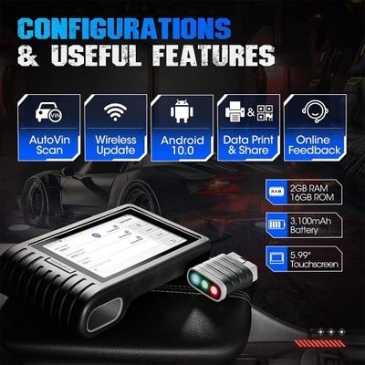 TOPDON Artidiag 800 BT Mid-level All System Diagnostic Tool with 28 Service Functions Free Lifetime Upgrade Multi-Language