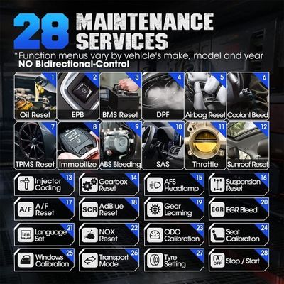 TOPDON Artidiag 800 BT Mid-level All System Diagnostic Tool with 28 Service Functions Free Lifetime Upgrade Multi-Language