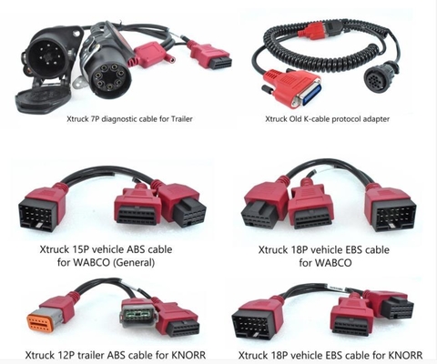 XTRUCK Multi-Brand Chassis Diagnostic Cable Kit (ZF, FAST, compatível com Eaton)