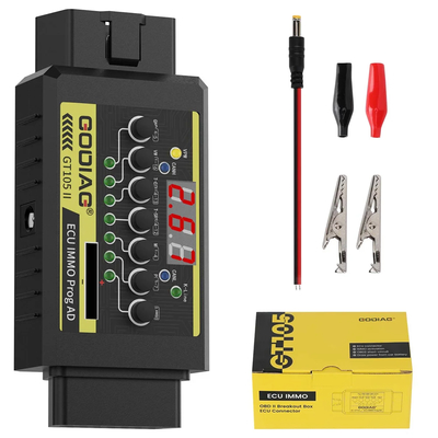 GODIAG GT105 II ECU IMMO Prog AD Caixa de saída com alarme de 11 V