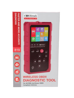 Xtruck 819 Handheld Car OBDII Diagnostic Scanner I/M Readiness, Oxygen Sensor Test Tool