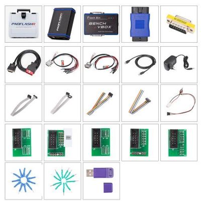 Newest 2025 PADFLASH PADFLASHR Full Version ECU TCU Programmer with USB Dongle OBD Bench Boot Supports Checksum VR Files