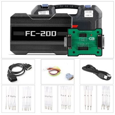 CG FC200 ECU Programador versão completa com adaptador MPC5XX para clonagem de módulos e reconhecimento inteligente