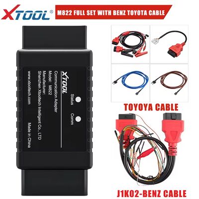 XTOOL M822 M821 Adaptador Para Benz Todas as Chaves Perdidas Para Toyota 8A Chave de Programação Precisa de Trabalho Com KC501 Programador Para PAD3 X100MAX