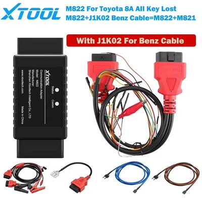 Emulador de Chave XTOOL M822 M821 Para Toyota A8 Para Cabo Benz Programação de Chave Perdida Necessita Trabalhar Com Programador KC501 Para PAD3
