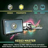 AlienTech KESS3 ECU Programador com protocolos Marine e PWC OBD Bench-Boot Tuning e suporte multilíngue