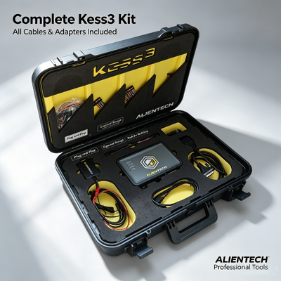 Programador de ECU KESS V3 original da Alientech com ajuste de arranque do banco OBD e suporte a múltiplos protocolos