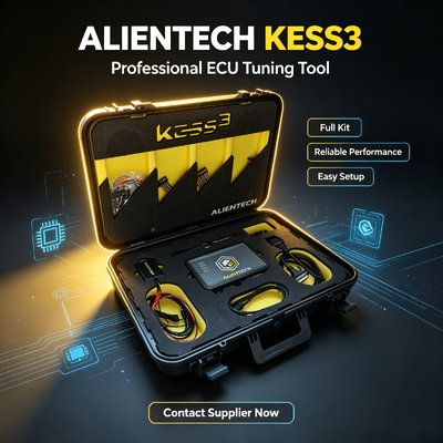 Alientech KESS V3 ECU Tuning Programmer com suporte multiprotocolo, Master/Slave upgradeable e 10x processamento de dados mais rápido