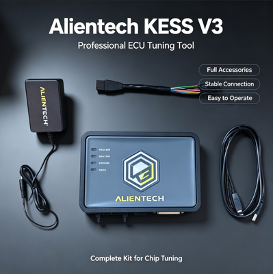 Programador de ECU Alientech KESS V3 com transferência de dados 10x mais rápida, interface em 9 idiomas e gabinete composto de fibra de vidro