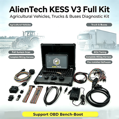 Ferramenta de Programação de ECU Alientech KESS3 com Interface de Tuning OBD Bench Boot Multilíngue e Assinatura Gratuita de 12 Meses