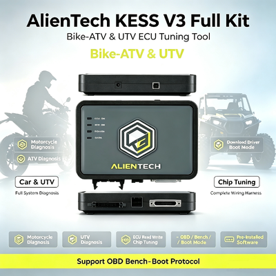 Programador de ECU Alientech KESS3 com Interface Multilíngue, Tuning OBD, Bench e Boot, e Garantia de 1 ano